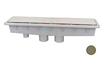 Pentair In-Floor formerly A&A Manufacturing AVSC Dual Suction Standard Top Channel Drain | White | 571903 | 286101