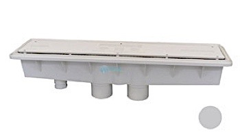 Pentair In-Floor formerly A&A Manufacturing AVSC Dual Suction Standard Top Channel Drain | Light Gray | 571954 | 286102