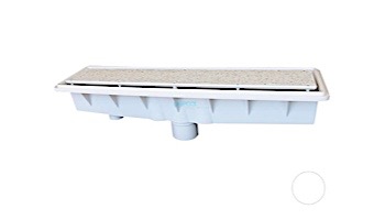 Pentair In-Floor formerly A&A Manufacturing AVSC Single Suction Pebble Top Channel Drain | White | 571444 | 288101