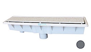 Pentair In-Floor formerly A&A Manufacturing AVSC Single Suction Pebble Top Channel Drain | White | 571444 | 288101