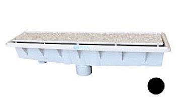 Pentair In-Floor formerly A&A Manufacturing AVSC Single Suction Pebble Top Channel Drain | White | 571444 | 288101