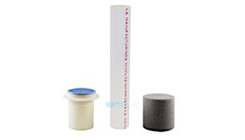 Pentair In-Floor formerly A&A Manufacturing G4 / G4V / G4VHP Floor Fitting Assembly with Riser | White | 574856