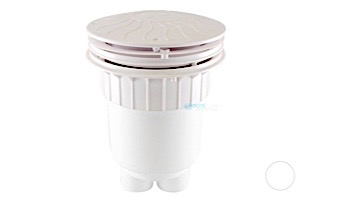 Pentair In-Floor formerly A&A Manufacturing 10" Round Debris Removal Drain with Sump Aquastar | White | 570687 | 297011