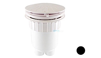 Pentair In-Floor formerly A&A Manufacturing 10" Round Debris Removal Drain with Sump Aquastar | Black | 570695 | 297100