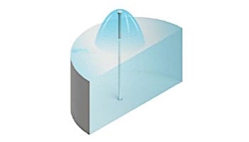 Pentair In-Floor formerly A&A Manufacturing SplashDown 22" Internal Water Lilly | Dark Gray | 554265 | 592233