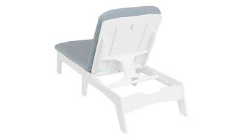 Ledge Lounger Mainstay Collection Chaise | White with White Cushion | LL-MS-C-WH 12110-40-301