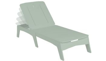 Ledge Lounger Mainstay Collection Chaise | Gray with White Cushion | LL-MS-C-GRY 12110-42-301