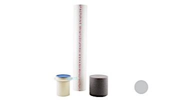 Pentair In-Floor formerly A&A Manufacturing G4 Floor Fitting Assembly with Riser | Light Gray | 574899