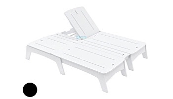Ledge Lounger Mainstay Collection Double Chaise | Black | LL-MS-DBC-BK