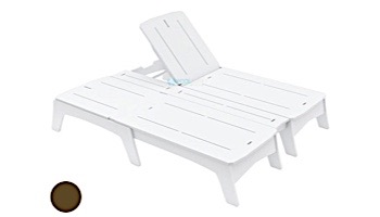 Ledge Lounger Mainstay Collection Double Chaise | Brown | LL-MS-DBC-BN