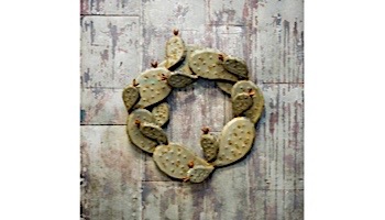 Desert Steel Prickly Pear Wreath | 403-000V