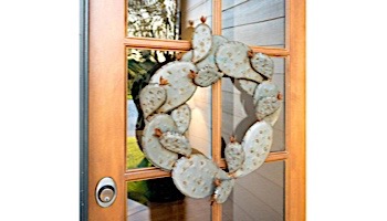 Desert Steel Prickly Pear Wreath | 403-000V