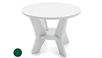 Ledge Lounger Mainstay Collection Round Outdoor Side Table | Green | LL-MS-ST-RD-GN