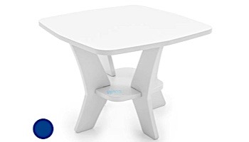 Ledge Lounger Mainstay Collection Square Outdoor Side Table | Navy | LL-MS-ST-SQ-NY