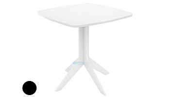 Ledge Lounger Mainstay Collection 30" Square Outdoor Bistro Table | Black | LL-MS-BT-30SQ-BK