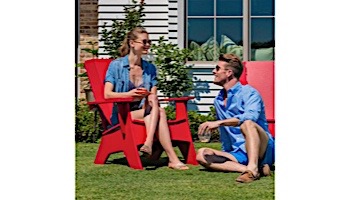Ledge Lounger Mainstay Collection Outdoor Adirondack | Gray | LL-MS-A-GRY | LL-MS-A-R-GRY