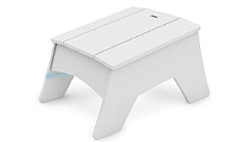 Ledge Lounger Mainstay Collection Outdoor Adirondack Ottoman | White | LL-MS-AO-WH