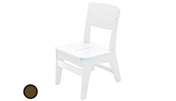 Ledge Lounger Mainstay Collection Outdoor Dining Side Chair | Brown | LL-MS-DC-BN
