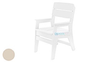 Ledge Lounger Mainstay Collection Outdoor Dining Armchair | White | LL-MS-DCA-WH