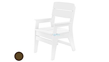Ledge Lounger Mainstay Collection Outdoor Dinning Armchair | Brown | LL-MS-DCA-BN