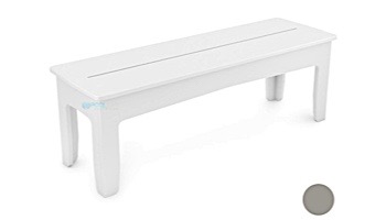 Ledge Lounger Mainstay Collection Outdoor 25" Dining Bench | Gray | LL-MS-DB25-GRY