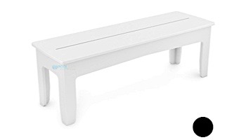 Ledge Lounger Mainstay Collection Outdoor 52" Dining Bench | Black | LL-MS-DB52-BK