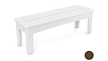 Ledge Lounger Mainstay Collection Outdoor 52" Dining Bench | Brown | LL-MS-DB52-BN