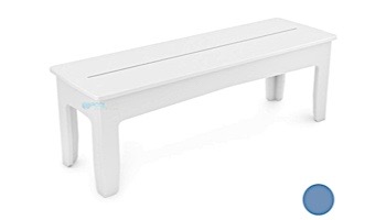 Ledge Lounger Mainstay Collection Outdoor 52" Dining Bench | Sky Blue | LL-MS-DB52-SB