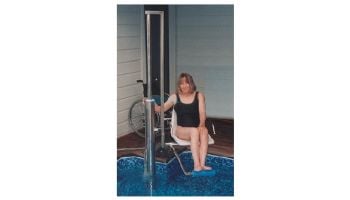 Aquatic Access Automatic 180-Degree Seat Rotation Pool Lift for Pools / Spas with Built-In Benches or Seats | IGAT-180/135