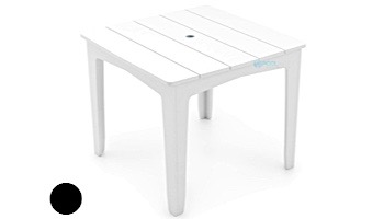 Ledge Lounger Mainstay Collection 36" Square Outdoor Dining Table | Black | LL-MS-DT-36SQ-BK