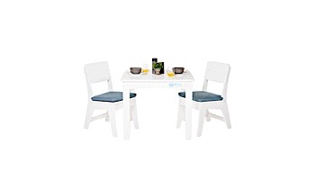 Ledge Lounger Mainstay Collection 36" Square Outdoor Dining Table | Sky Blue | LL-MS-DT-36SQ-SB