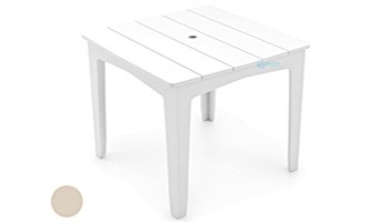 Ledge Lounger Mainstay Collection 48" Square Outdoor Dining Table | Cloud | LL-MS-DT-48SQ-CD