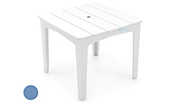 Ledge Lounger Mainstay Collection 36" Square Outdoor Dining Table | White | LL-MS-DT-36SQ-WH