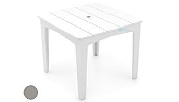 Ledge Lounger Mainstay Collection 60" Square Outdoor Dining Table | Gray | LL-MS-DT-60SQ-GRY