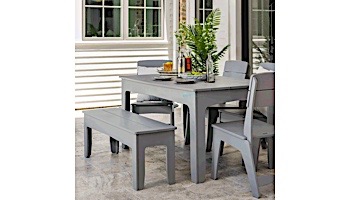 Ledge Lounger Mainstay Collection Rectangular Outdoor Dining Table | 63" x 36" | Green | LL-MS-DT-63RT-GN