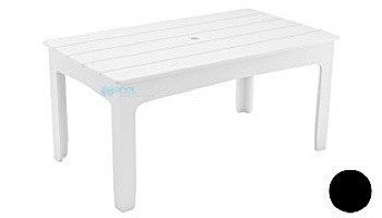 Ledge Lounger Mainstay Collection Rectangular Outdoor Dining Table | 63" x 36" | White | LL-MS-DT-63RT-WH