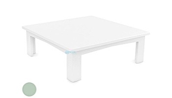 Ledge Lounger Mainstay Collection Outdoor Square Coffee Table | Sage Green | LL-MS-CT-SQ-SG