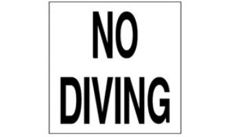 Inlays Depth Marker Smooth Frost Proof Tile NO DIVING w/ Symbol