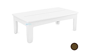 Ledge Lounger Mainstay Collection Outdoor Rectangular Coffee Table | Brown | LL-MS-CT-RT-BN