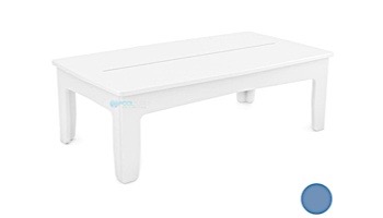 Ledge Lounger Mainstay Collection Outdoor Rectangular Coffee Table | Sky Blue | LL-MS-CT-RT-SB