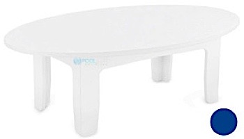 Ledge Lounger Mainstay Collection Outdoor Oval Coffee Table | White | LL-MS-CT-OV-WH