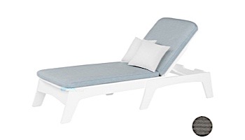 Ledge Lounger Mainstay Collection Outdoor Chaise Cushion | Standard Fabric Charcoal Grey | LL-MS-C-C-STD-4644