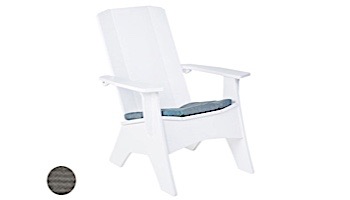 Ledge Lounger Mainstay Collection Outdoor Adirondack Seat Cushion | Standard Fabric Charcoal Grey | LL-MS-A-SC-STD-4644