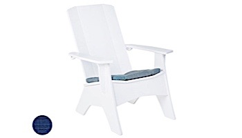 Ledge Lounger Mainstay Collection Outdoor Adirondack Seat Cushion | Standard Fabric Mediterranean Blue | LL-MS-A-SC-STD-4652