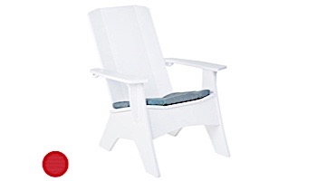 Ledge Lounger Mainstay Collection Outdoor Adirondack Seat Cushion | Premium 1 Jockey Red | LL-MS-A-SC-P1-4603