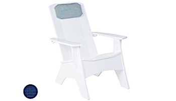 Ledge Lounger Mainstay Collection Outdoor Adirondack Headrest Cushion | Standard Fabric Mediterranean Blue | LL-MS-A-P-STD-4652