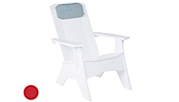 Ledge Lounger Mainstay Collection Outdoor Adirondack Headrest Cushion | Premium 1 Jockey Red | LL-MS-A-P-P1-4603