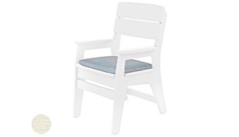 Ledge Lounger Mainstay Collection Outdoor Dining Armchair Cushion | Standard Fabric Oyster | LL-MS-DCA-SC-STD-4642