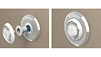 CCEI Lighting Plug-in-Pool System Adaptor and Escutcheon for Pentair/Hayward/Jacuzzi Niche | Gray | PF10R14U/G
