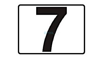 Inlays 4" x 6" Plastic Stickon Depth Marker | 7 Smooth | P411070